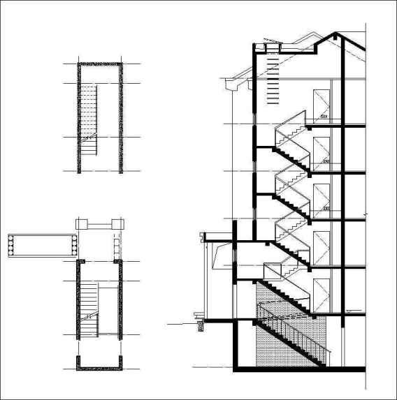 Free Stair Elevation Cad Drawing