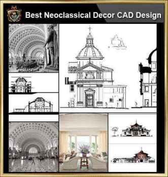 ★【Neoclassical Style Decor CAD Design Elements Collection】Neoclassical interior, Home decor,Traditional home decorating,Decoration@Autocad Blocks,Drawings,CAD Details,Elevation