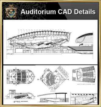 Auditorium Design,Autocad Blocks,AuditoriumDetails,Auditorium Section,Auditorium elevation design drawings