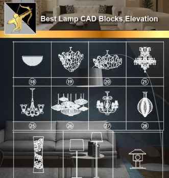 Lamp CAD Blocks