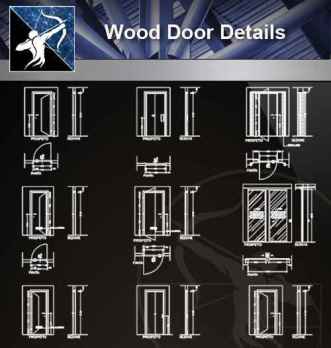 【Architecture CAD Details Collections】Door Details,Main Gate CAD Details