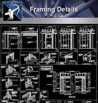 【Architecture CAD Details Collections】Framing CAD Details